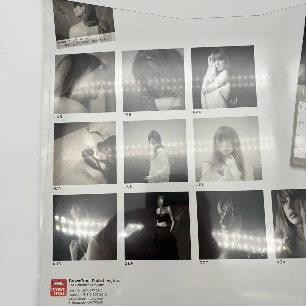 Taylor Swift Official 2026 12 x 12 (Hanging Monthly Square Wall Calendar Sealed
